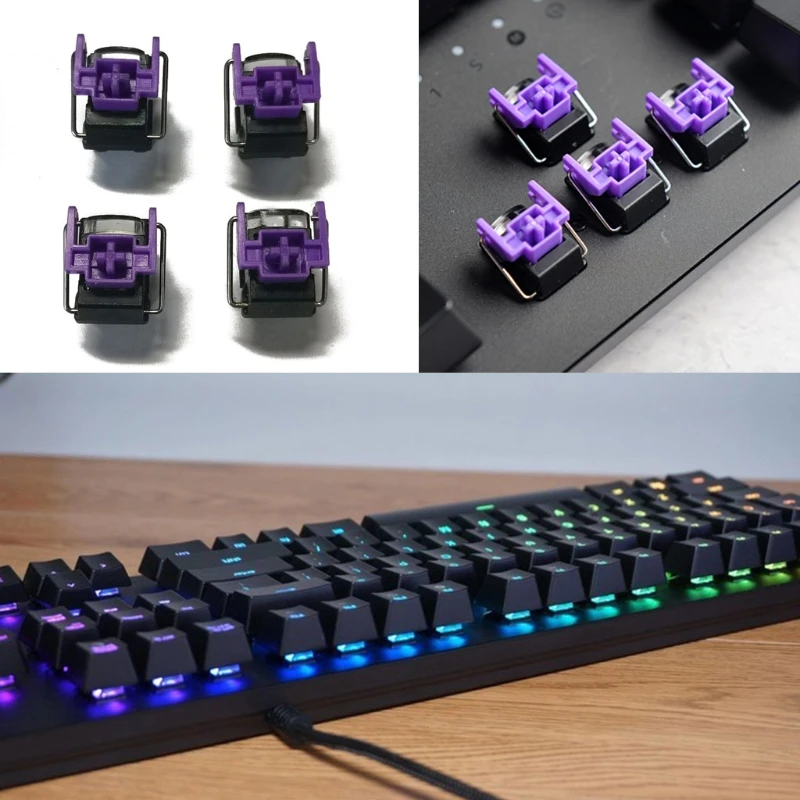 4Pcs Purple Optical Switches Hot Swap Switch for Razer Huntsman