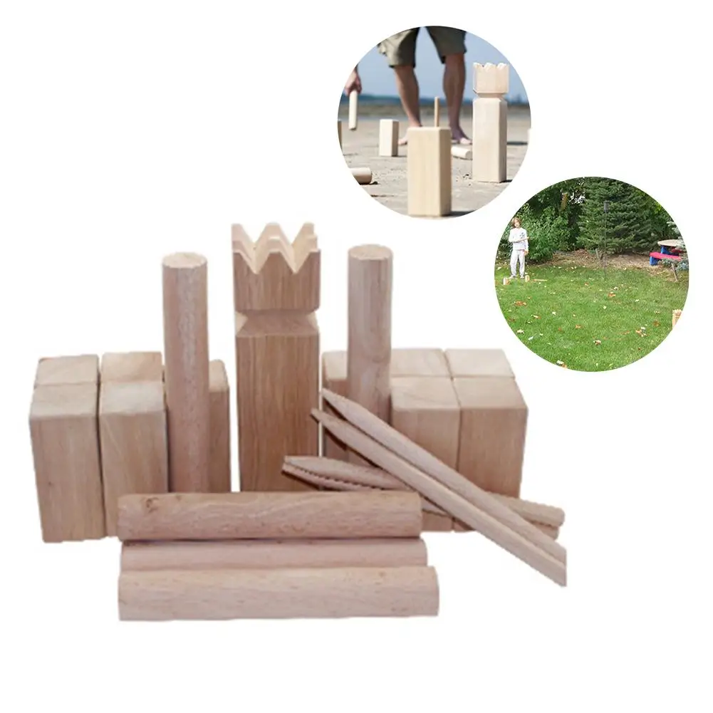 1 Набор деревянных игр для отдыха на лужайке, игрушки для KUBB, спортивные игры на открытом воздухе, набор игрушек, король и солдат, игрушки для газонов, отдых