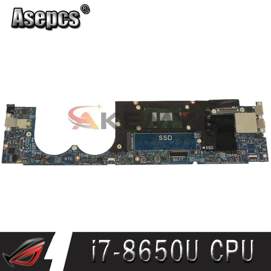 Для Dell XPS 13 9370 Материнская плата ноутбука 8G Оперативная память SR3L8 i7-8650U Процессор