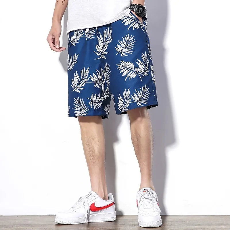 Мужские повседневные шорты в стиле хип-хоп с принтом Zomer Hawaii Korte Broek Mannen Losse Trekkoord Korte Broek Mannen