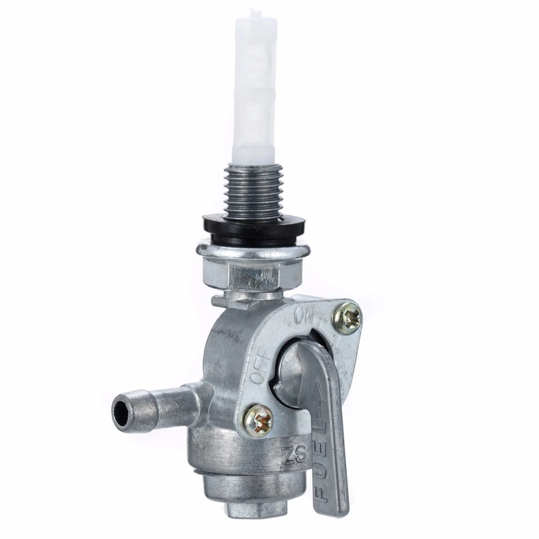 

1Set Fuel Shut Off Valve Tap Switch ON/OFF Switch Valve 1/4" Hose Barb M10x1.25 for Generator Engine Oil Tank Replacement