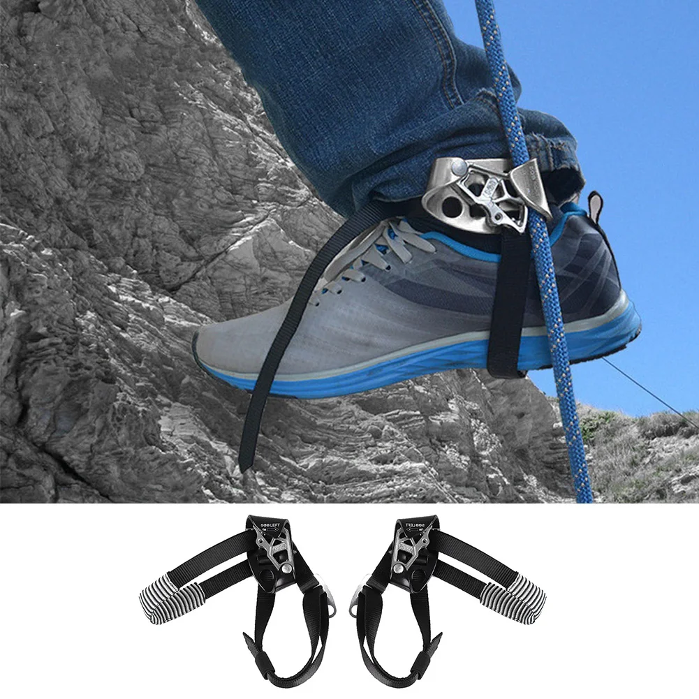 Mountaineering Rock Climbing Left Foot Rope Ascender Riser Equipment Device Tool