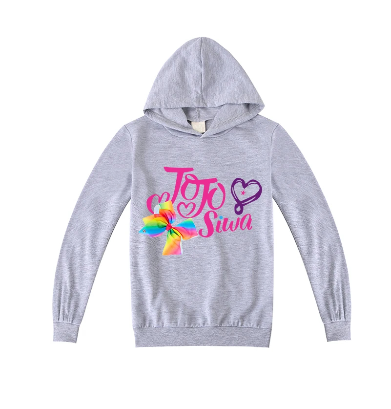 Новинка 2020 одежда для девочек 4-15 лет с рисунком JOJO SIWA толстовки длинным рукавом