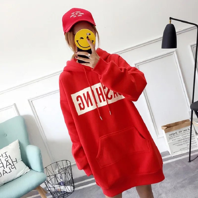 Новые толстовки с капюшоном женские карманы трендовые милые свободные бархатные