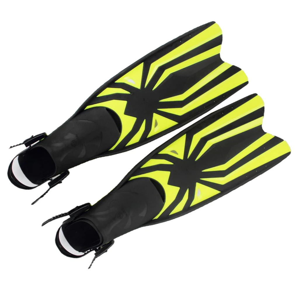 Adults Adjustable Swimming Fins Swim Flippers Scuba Remote Shoes Soft Foot Pocket Swimming Equipment Pool Accessories