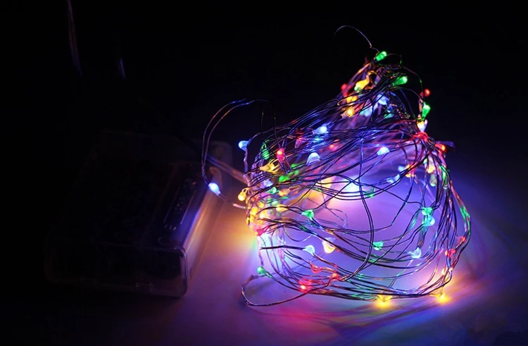 Яркий Год Navidad 10 м 100LED огни Рождественские украшения с рождественской елкой украшения для дома вечерние украшения Noel, Q - Цвет: Яркий