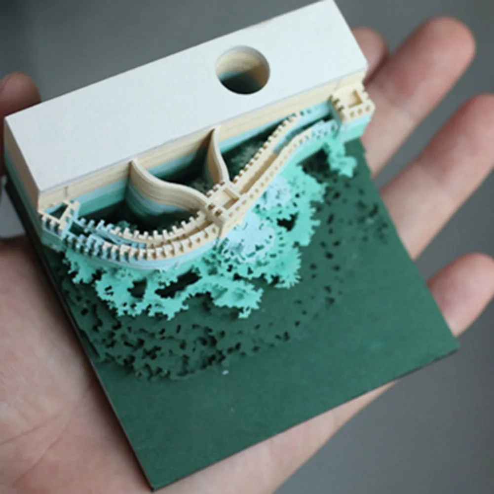 

Hot DIY Paper Notes Art Building Block 3D Decoration Sticky Notes Stickers Paper Cards Craft Post D6