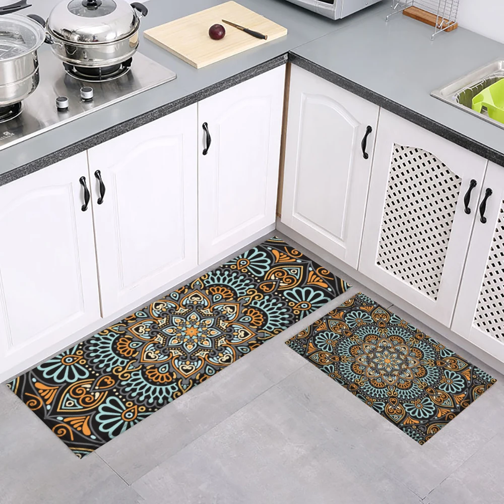 Promotion Alfombra Kitchen Mat Anti-slip Modern Area Rug Living Room Balcony Bathroom Printed Carpet Doormat Geometric | Дом и сад