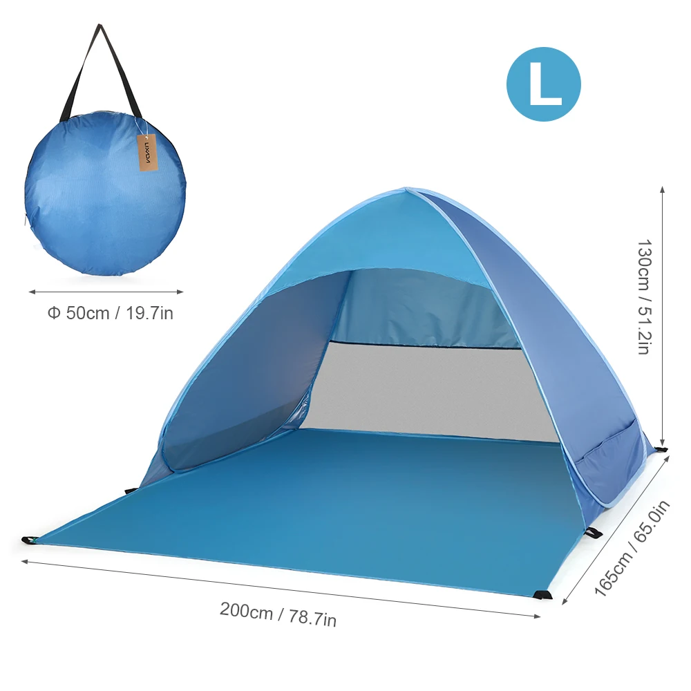 your GEAR Cameo Beach Shelter 3 x 3 m - Abri de plage XXL bâche protection solaire UV 50+ tente