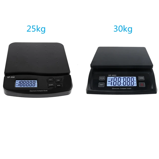 66lb / 30KG Postal Scale Digital LCD Shipping Mail Packages Weigh Black LCD  USA