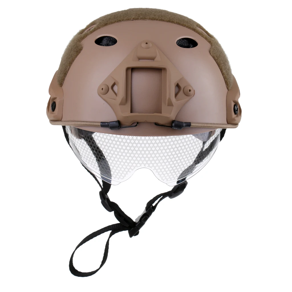 Khaki as described Lancer Быстрый шлем Велоспорт защитный шлем выдвижной козырек защита головы Тактический шлем - Цвет: Khaki as described