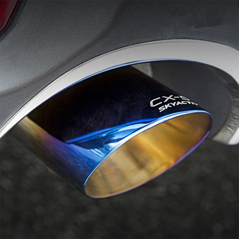 2 шт., выхлопная труба из нержавеющей стали для Mazda CX-5 CX5 KF 2012 2013 аксессуары
