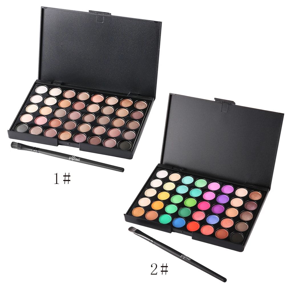 40 Colors Set Women Facial Cosmetic Makeup Eyeshadow Palette Personal Eye Shadow Cosmetic Tools With Brush top quality