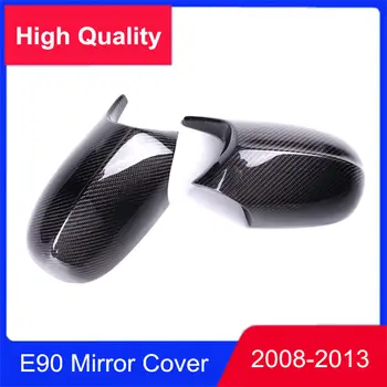 

2 Pieces Car Carbon Fiber Rear Review Side Mirror Cover Housing Caps Fits For BMW 3 Series E90 E92 E93 2008-2013