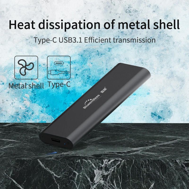Blueendless ̴ M.2 ϵ ũ ̽, 10Gbps Gen1 Gen2 1G in 1  ˷̴ SSD Ŭ, PC ׼ NGFF NVME SSD ̽