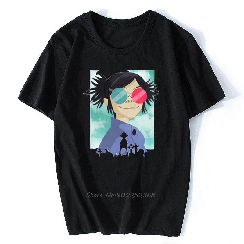 Футболка Gorillaz мужская с принтом модная повседневная тенниска Удобная майка