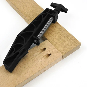 

Black Oblique Woodworking Pocket Hole Joint Special Fixing Clip Woodworking Clip Oblique Hole Pull Clip