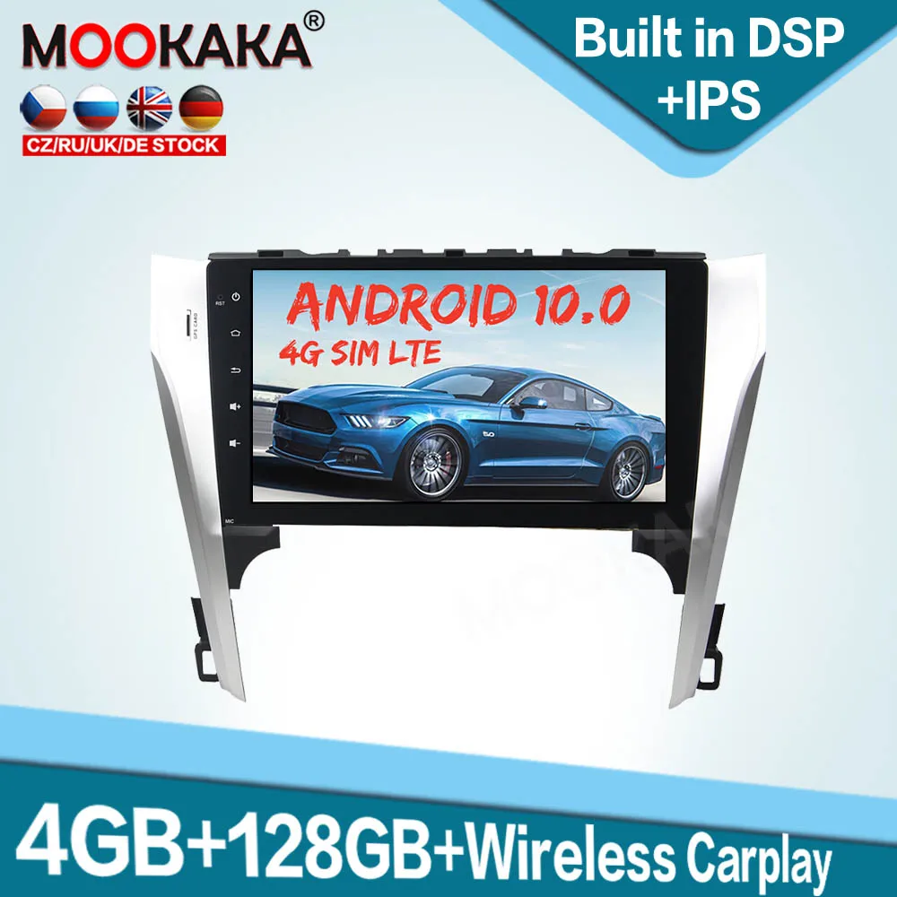 

for Toyota Camry 2012 2013 4G SIM LTE Android 10.0 128GB Car Multimedia Player Auto Radio Stereo GPS Navigation Head Unit Audio