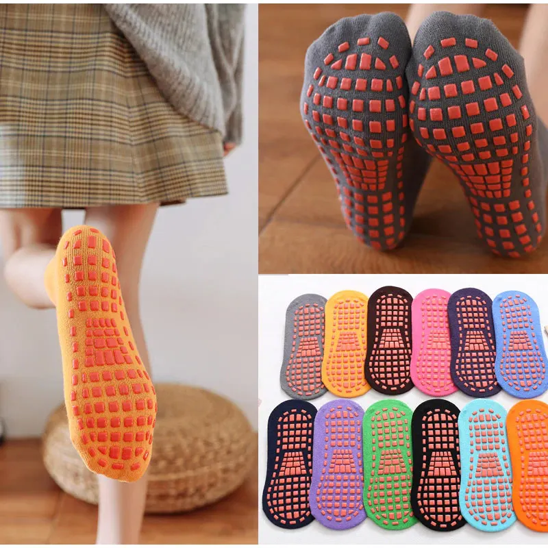 Yoga-Socks Non-Slip Adult Silicone Children Dance-Ballet Breathable Cotton Fitness And