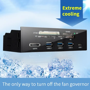 

CPU Professional 4 Channel Replacement Internal PC Front Panel LCD Display Fan Speed Controller Temperature Digital Accessories