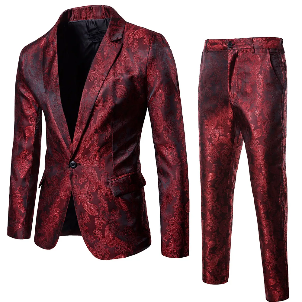 New US Mens Formal Blazer Suit Jacket Tux Waistcoat Trousers Wedding Dress Coat