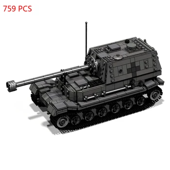 

hot military WWII German Armorer army technic weapons Ferdinand Tank vehicles model figures Building Blocks bricks toys for gift