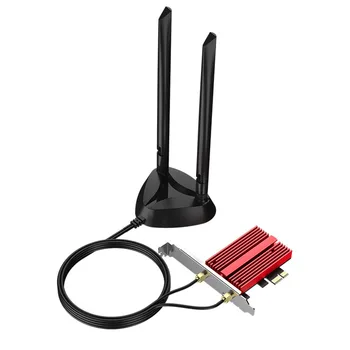 

AX200plus Accessories 2.4G 5.8G Wireless PCIE Network Card Bluetooth 5.1 With Movable Antenna Dual Band Wifi6 3000Mbps Game