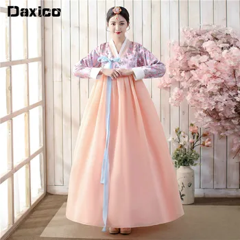 

Korean Traditional Dance Costume Korea Ancient Hanbok Dress Women Ethnic Stage Performance Clothing Palace Wedding Wear