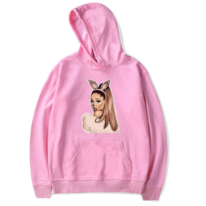 hoodie 2 Women Lovely Cute Sweatshirts Ariana Grande Hoodies Autumn Winter Funny Cotton Coat Casual Harajuku Long Sleeve Hoodies - Цвет: hoodie 2