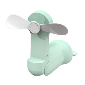 

USB Mini Hand Held Fan Fold Cooling Fan 2 Speeds Adjust with 300MAh Rechargeable Battery