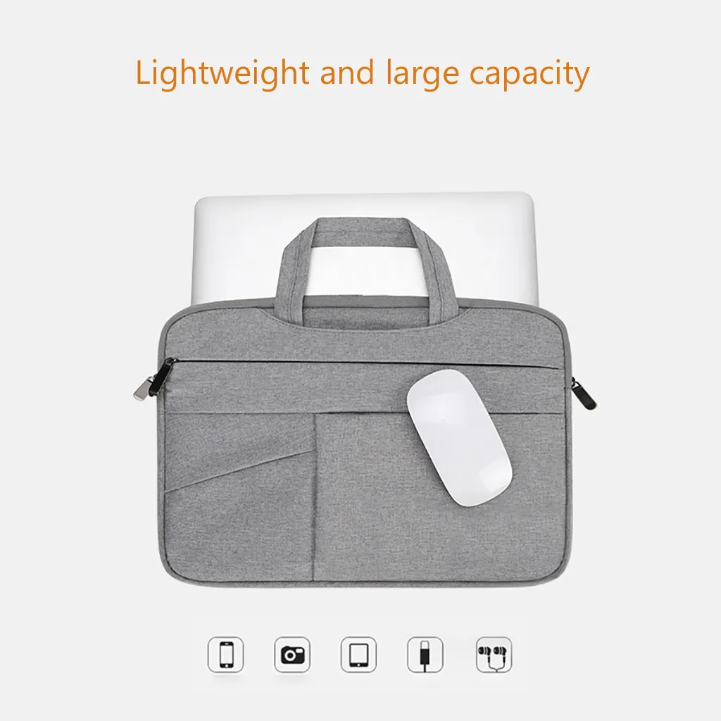 

Laptop Bag 13 Inch Briefcase Shoulder Messenger Bag Tablet Bussiness Handbag Waterproof USB Charge Port Hiking Travel bag #G30