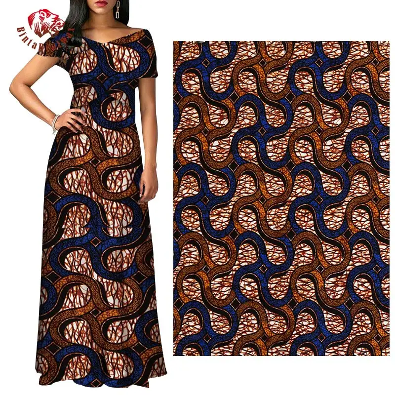 Анкара африканская ткань из полиэстера с восковой печатью африканская ткань Анкара для шитья 6 ярдов/партия африканская ткань для вечерние платья FP6238