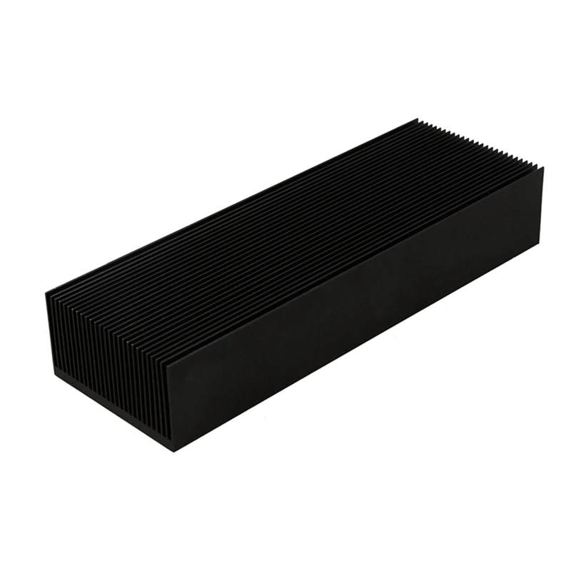 Black Aluminum Radiator 200x69x36MM Dense 27 Tooth Heat Sink for Power Amplifier Heater | Компьютеры и офис