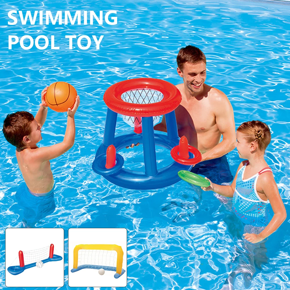 Swimming Pool Toys Water Float Football Goalkeeper Volleyball Net Swimming Pool Game Toys for