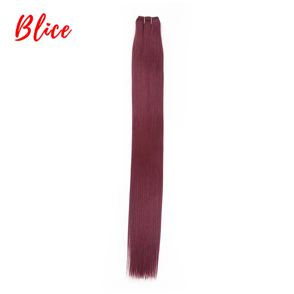 Synthetic Yaki Straight Weaving 10-30Inch For Women Futura Heat Resistant Fiber 1PC/Lot Hair Extensions