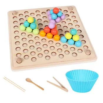 

Children Baby Multi-function Wooden Bead Puzzle Game Kids Educational Toy Y4UD