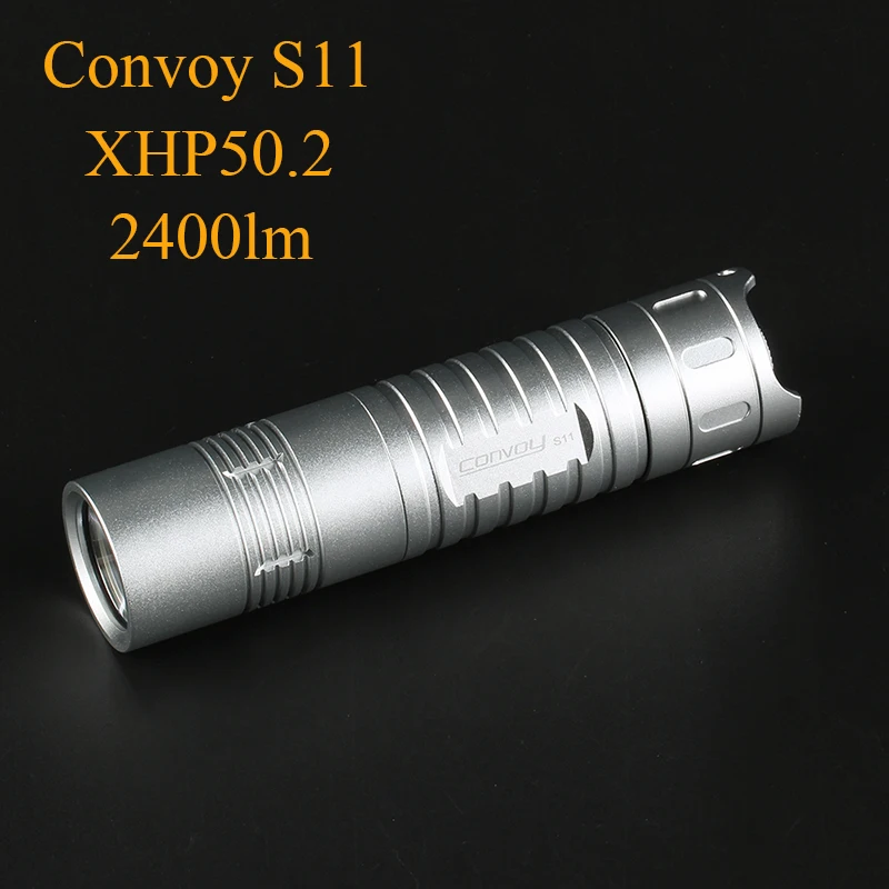 

Convoy S11 XHP50.2 2400lm LED Flashlight Tactical Torch 18650 26650 Rechargeable Linterna LED High Powerful Lantern Work Light