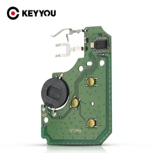 KEYYOU بطاقة مفتاح ذكية للتحكم عن بعد ، 3 أزرار ، لرينو كليو لوجان ميجان 2 3 ، سينيك 2003 2008 ، 434 ميجا هرتز ، ID46 ، PCF7947