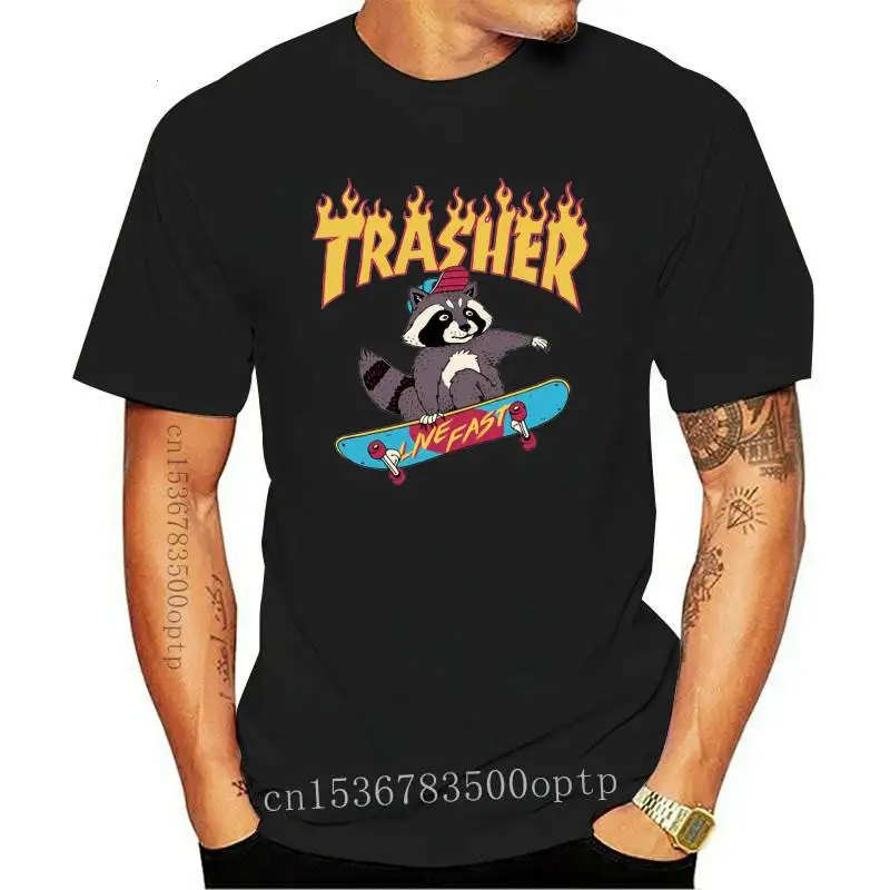 Shirt Fashion Trash Racoon Cartoon Live 
