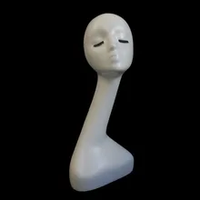 Модные белые женские манекены, модель головы, голова для волос, тренировочная головка для парика, шапки, шарфа, голова манекена