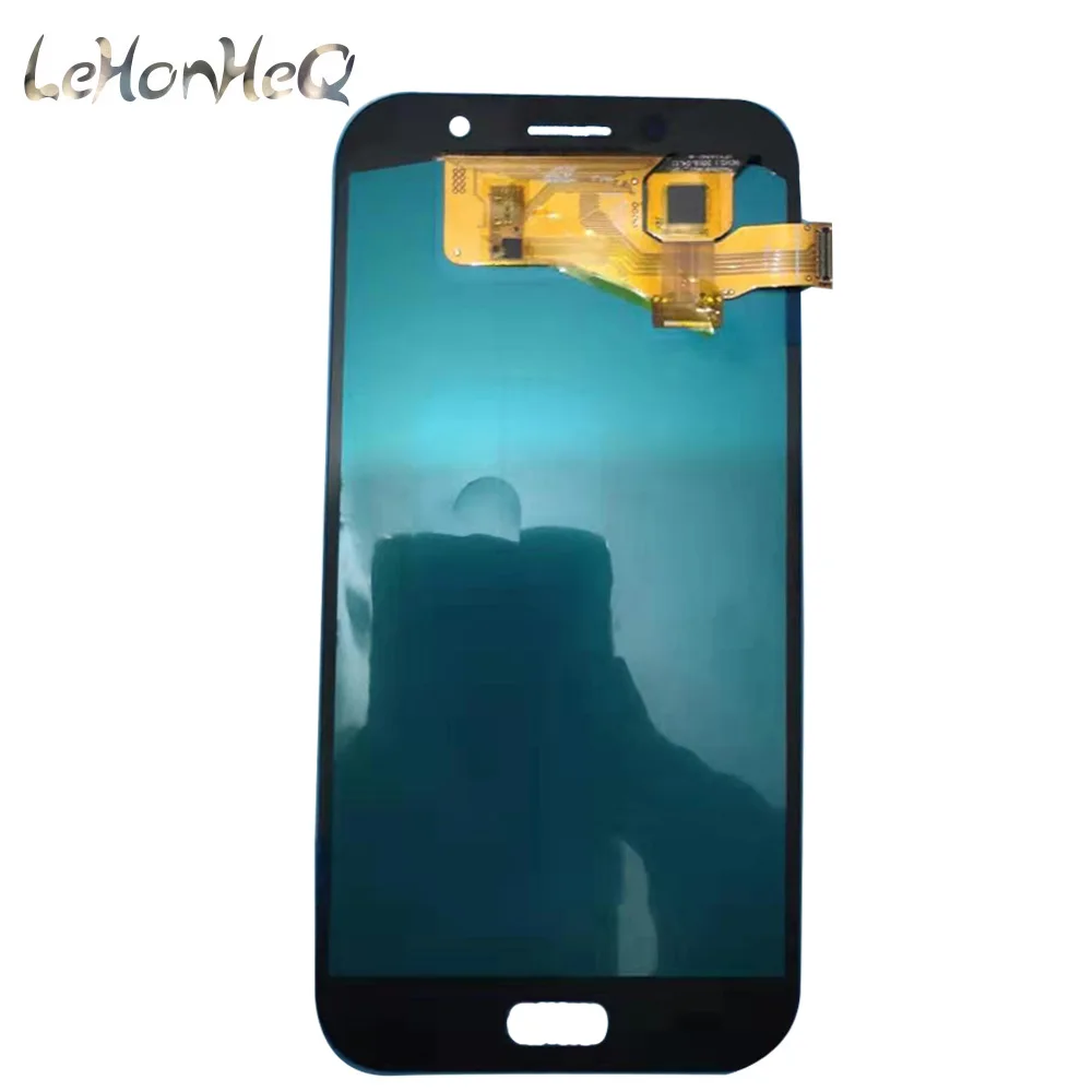 Для samsung Galaxy A7 A720 A720F SM-A720F A720M ЖК-дисплей с сенсорным экраном дигитайзер сборка ЖК-дисплей для samsung A720 lcd