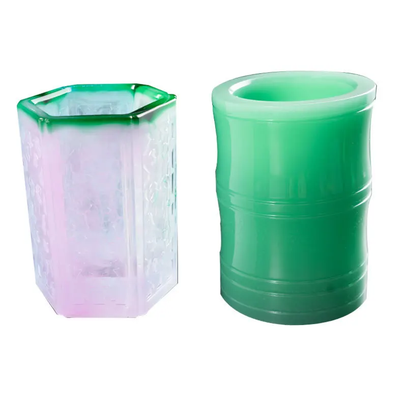 

Creative Epoxy Silicone Molds Large Pen Holder Cylindrical Square Multi-Specification Table Mould Pattern Pen Holder Mold