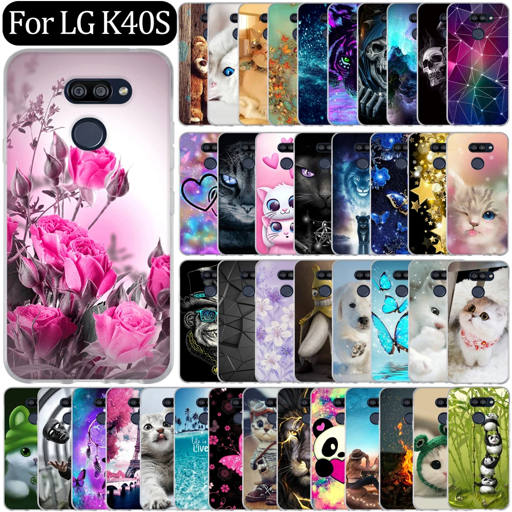 Чехол Funda для LG K40S силиконовый чехол мягкий ТПУ телефона K4 0 K 40 S защитный бампер Etui
