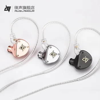 

Earbuds Light 10mm Biological Composite Diaphragm AUGLAMOUR F300 sport HIFI Dynamic Wired Metal In-ear With Mic stero heave bass