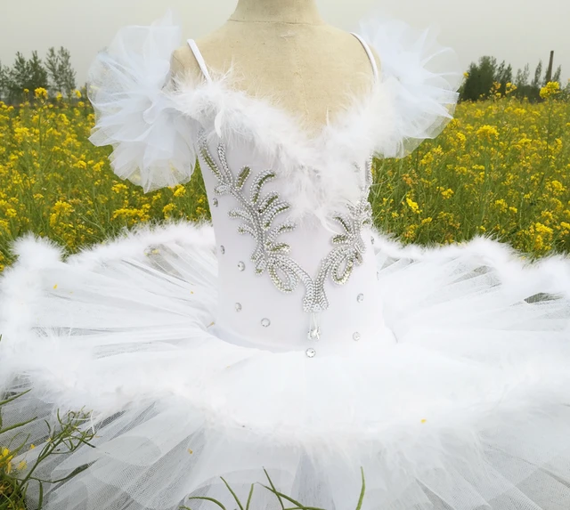 Disfraz de Ballet profesional para niña, vestido de bailarina, ropa de  baile, Lago de los cisnes blancos - AliExpress