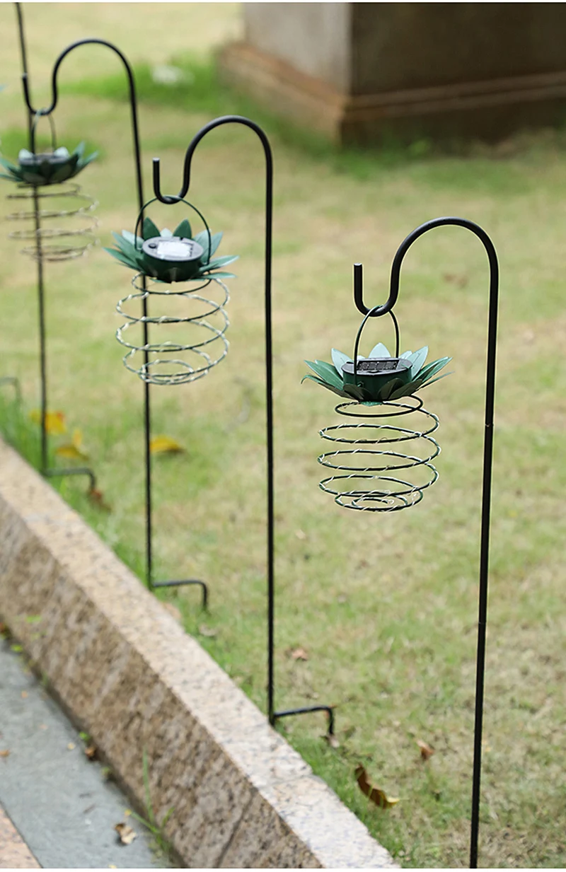 lamp and hook Солнечная светодиодная форма ананаса, наружная лампа для сада, подвесные светильники для декора, водонепроницаемая настенная лампа, декоративные сказочные ночные светильники - Испускаемый цвет: lamp and hook