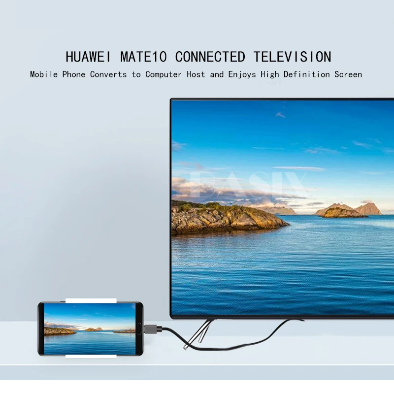 Кабель адаптер USB C на HDMI 4K Thunderbolt 3 для MacBook pro huawei mate 20 P30 Samsung s9 s10 кабель HDMI|Кабели