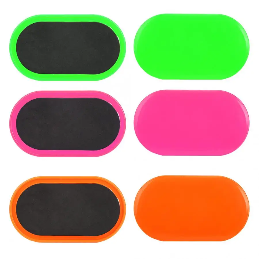2pcs Fitness Sliding Disc Workout Yoga Slider Gliding Pad Slide Mat