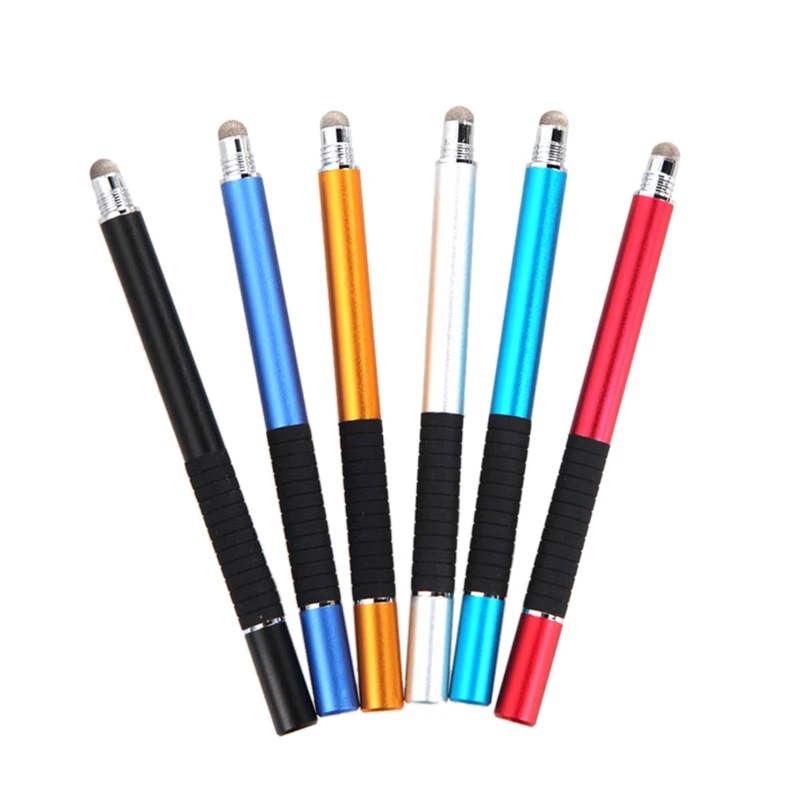 Multifunction 2 in 1 Fine Point Round Thin Tip Touch Screen Pen Capacitive Stylus Pen For Smart Phone Tablet for iPad For iPhone