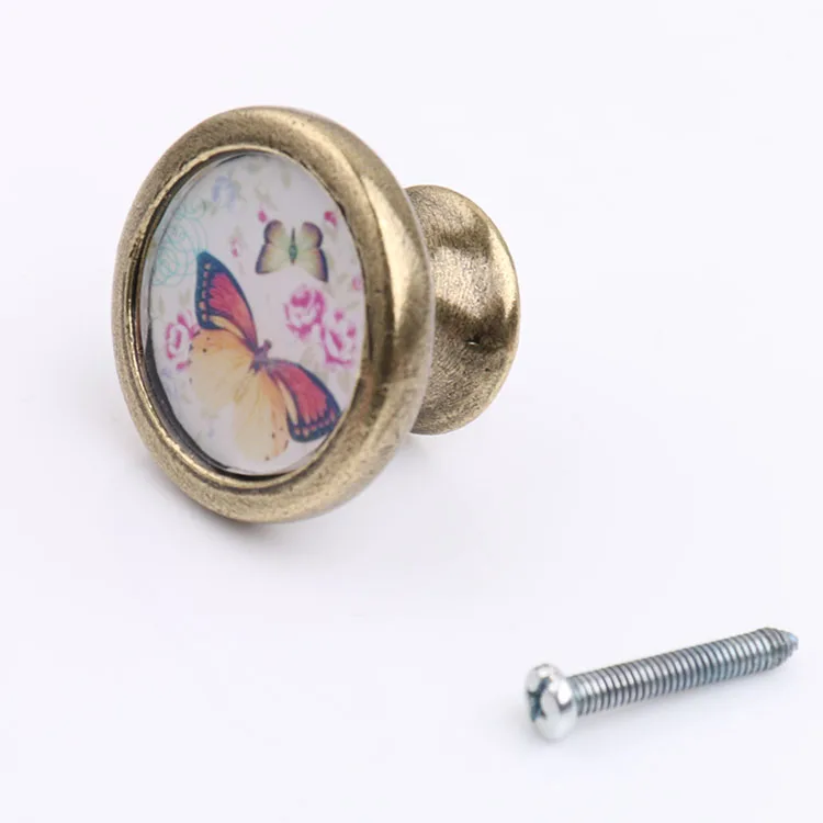 Vintage Cabinet Door Drawer Dreser Handle Pull Wardrobe Retro Knob Hardware Zinc alloy Home Decors Item